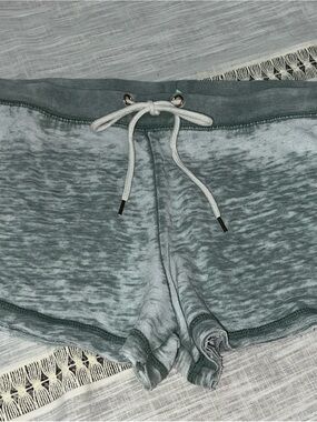 Honeydew Intimates Teal Burnout Lounge Shorts with White Drawstring